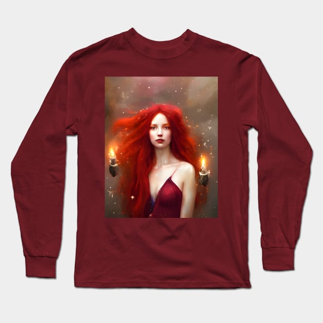 Fiery Heiress of the Flames Long Sleeve T-Shirt by The Lovegoodies 